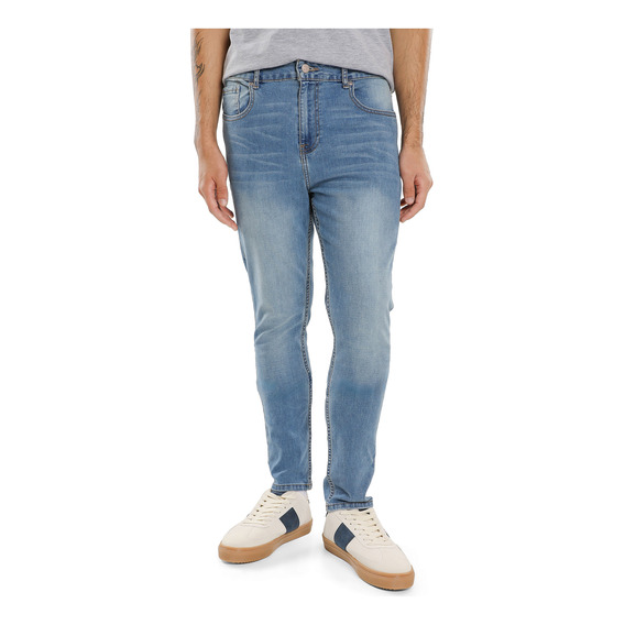 Jeans Skinny Tapered C&a De Hombre