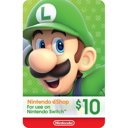 Tarjeta Eshop - Gift Card Nintendo 10 Usd - Cuenta Eeuu 