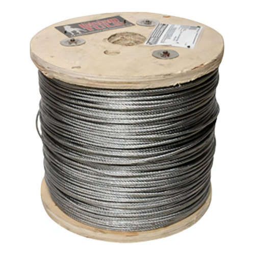 100 Mt De Cable De Acero Galvanizado 7x7 Medida 3/16