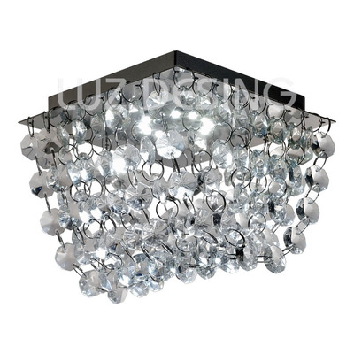 Plafon Cairel Cristal Con Led 7w Deco Luz Desing