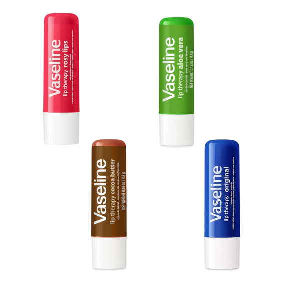 Vaseline Lip Therapy Labial X 4 - g a $624