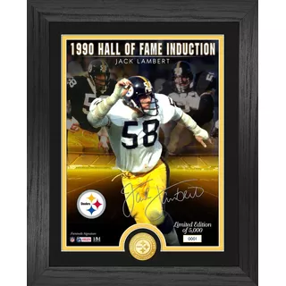 Cuadro Hof Induction Steelers Jack Lambert