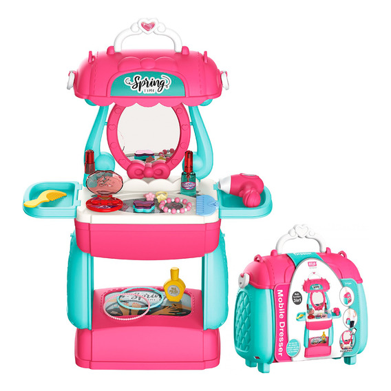 Set Tocador Infantil En Valija Juego Belleza + 26 Acc El Rey