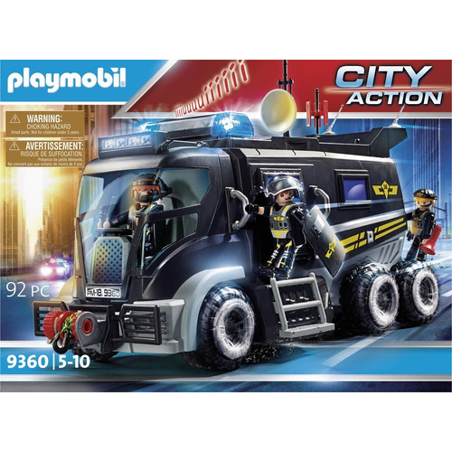 Vehiculo De Policia Fuerzas Especiales - Playmobil - 9360 Cantidad de piezas 92