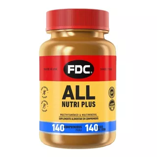 All Nutri Plus 140 Tabs Polivitamínico Fdc Importado Eua