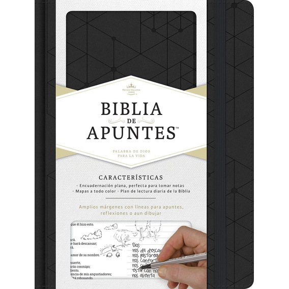 Biblia De Apuntes Rvr1960 Negro Semil Piel®