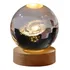 Lampara De Noche Led 3d De Bola De Cristal Galaxia 6cm