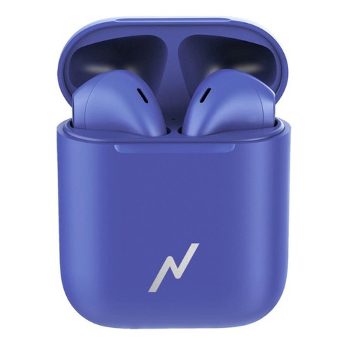 Auricular Bluetooth5.0 Tactil Con Micrófono Estuche Cargador Color Azul oscuro