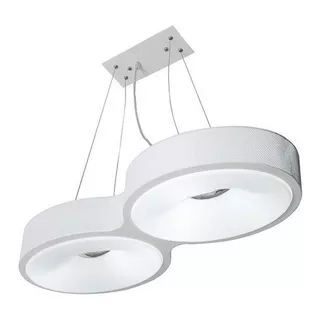 Pendente Lustre Drum 2 Startec Aço Branco Perfeito