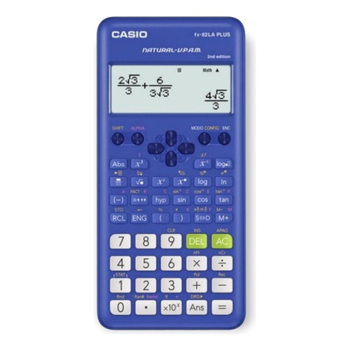 Calculadora Casio Fx-82la Plus Color Azul