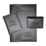 Toyota Kit Porta Manual+porta Doc.+porta Cartão P Couro Eco