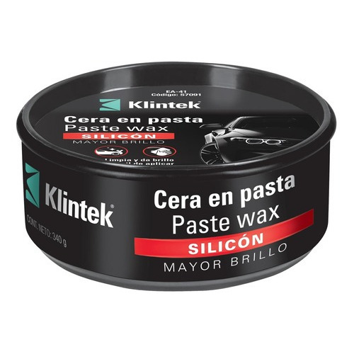 Cera En Pasta De Silicón Para Auto, 500 G, Klintek