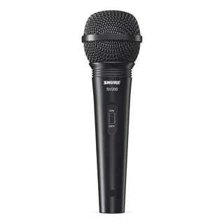 Microfone Para Vocal Shure Sv200 Cor Preto