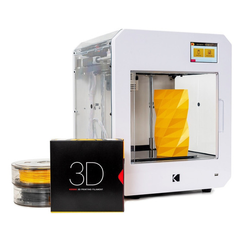 Impresora 3d Profesional Kodak Portrait Fdm Doble Extrusor Color Blanco