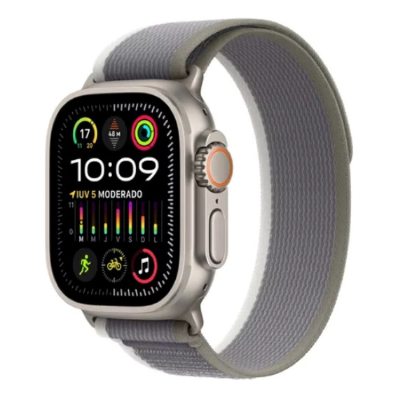 Apple Watch Ultra 2 GPS + Celular • Caja de titanio de 49 mm • Correa Trail verde/gris - M/L - Distribuidor Autorizado