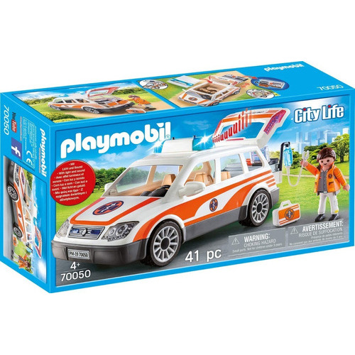 Playmobil City Life 70050 - Auto De Rescate Con Sonido