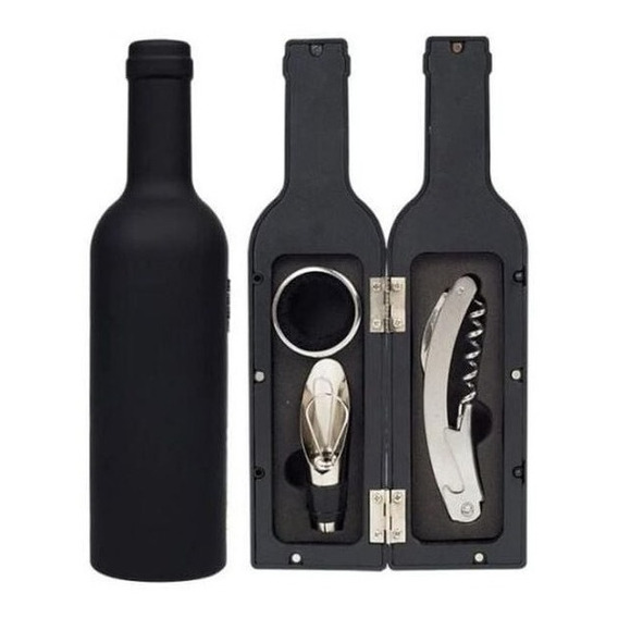 Set De Vino Sacacorchos Kit Descorchador Estuche Botella