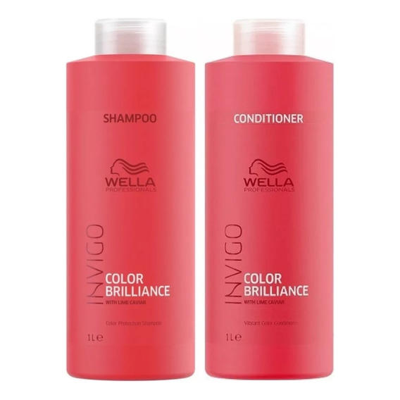 Shampoo 1lt+ Acondicionador Invigo Color Brilliance Wella  