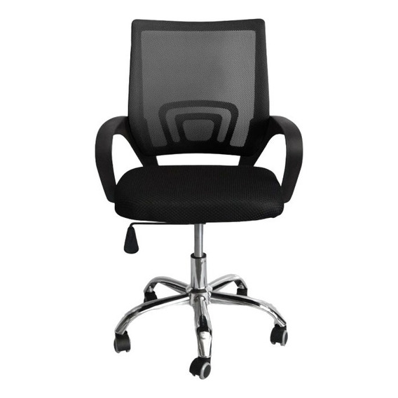 Silla de escritorio Tcweb Escritorio mesh giratoria ergonómica  negra con tapizado de mesh