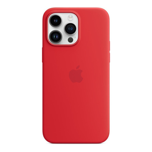Funda Silicona iPhone 14 Pro Max With Magsafe - (product)red Color Rojo Liso - Distribuidor autorizado