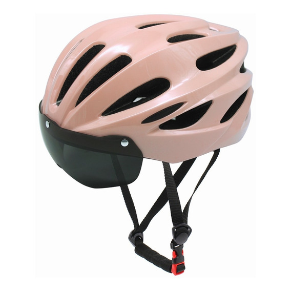 Cascos Bicicleta Con Luz Gafas De Sol Con Ventosa Magnética Color Rosa Talla G
