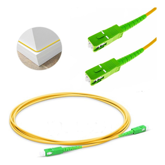 Cable Patch Cord Fibra Optica Om3 3.0mm Sc-sc Apc 9/125 20m