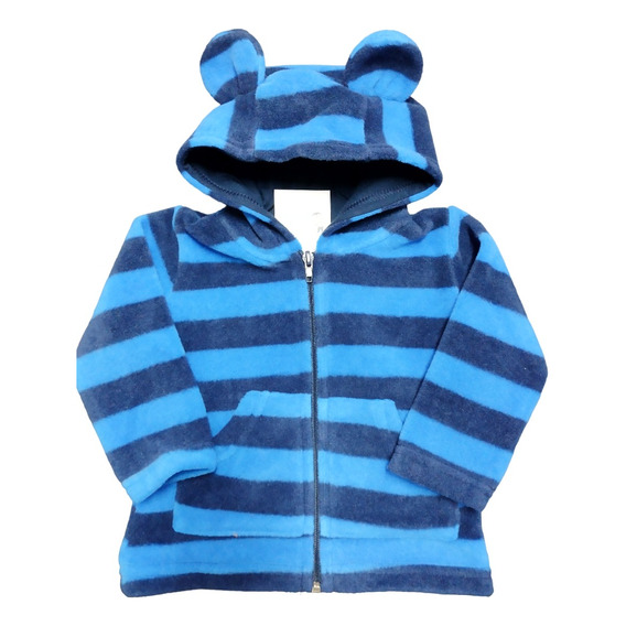 Campera Bebe Polar Abrigo Capucha Buzo Orejitas Nena Varon 