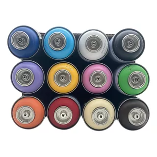 360 Spray Paint Pintura V/colores Graffiti 12 Pz + 3 Caps