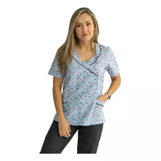 Blusas Peluquería Mujer Estampadas Antifluidos