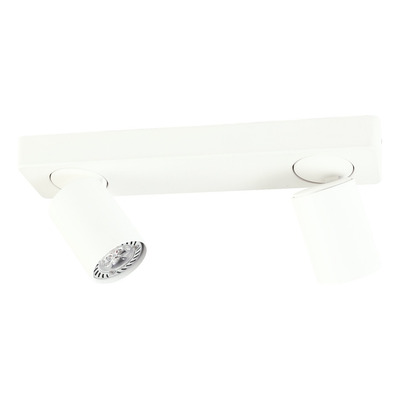 Aplique Spot 2 Luces Katharo Negro Movil Apto Led Moderno Lk