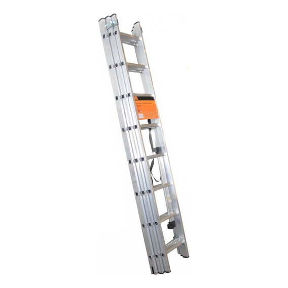 Escalera Aluminio Extension 3 X 8 X 5,8 Mts Esa38e Ferrawyy Color Plateado