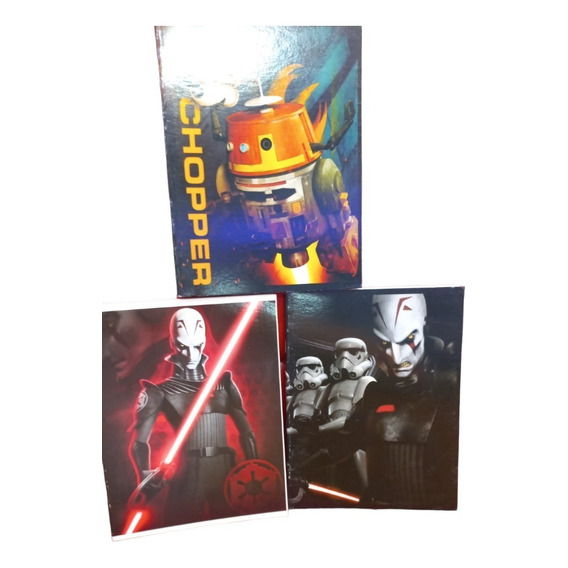 Carpeta Escolar 3 Anillos Cartoné Star Wars Ppr Lcestar6