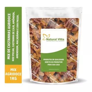 Mix De Castanhas Agridoce Natural Vitta - 1kg