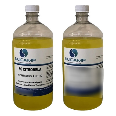 02 Óleo De Citronela Repelente Natural Tochas Lampiões 1 L