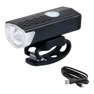 Luz Recargable Bicicleta Delantera Alta Luminosidad 300 Lms