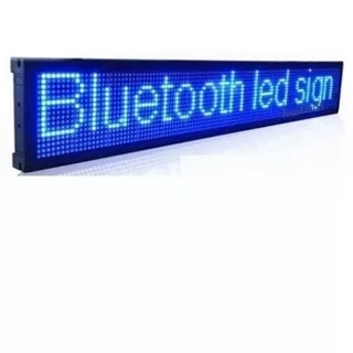 Letrero Led Luz Azul Usb-bt-wifi 100x20cm /-elpreciobajo