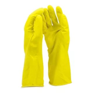 Guantes De Látex Amarillo - Varias Tallas 