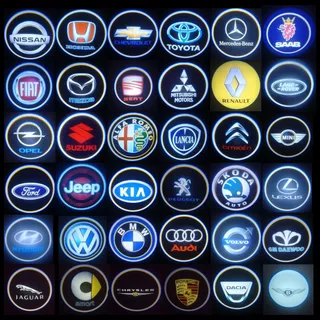 Logos Varios Modelos Proyectores De Luz De Cortesía De Auto 