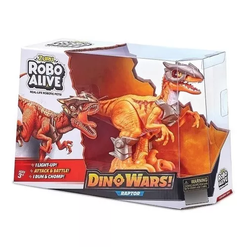 Dinossauro Zuru Robo Alive: Dino Action T- Rex Vermelho Figura articulada -  Zuru