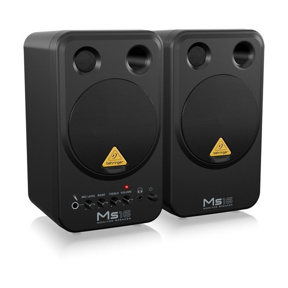 Par De Monitores Behringer Ms16 Activos 2 Vias