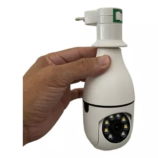 Câmera De Segurança Wifi Infravermelho + Soquete Lâmpada E27