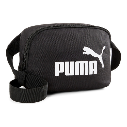 Cangurera Negra Puma Phase Waist Bag Color Negro Diseño de la tela Liso