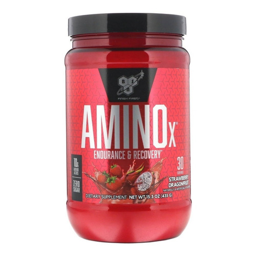 Suplemento en polvo BSN  AMINOx aminoácidos sabor strawberry dragonfruit en pote de 435g