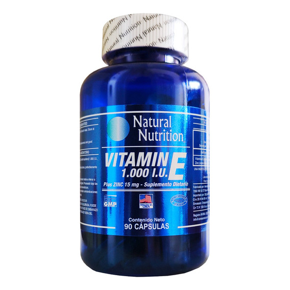 Vitamina E 1.000 Iu + Zinc X90 - Unidad a $555