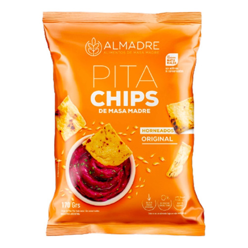 Snacks Pita Chips Almadre Original Masa Madre Horneados 170g