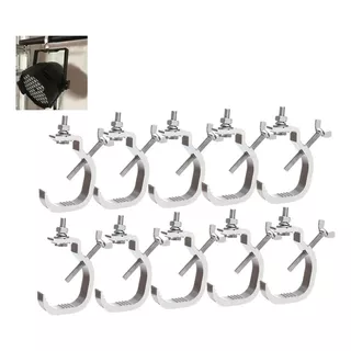 10 Pcs Abrazaderas De Luz De Escenario De Aluminio Gancho Dj