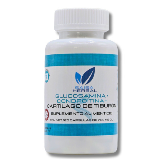 Glucosamina + Condroitina + Cartílago De Tiburón Con 120 Cáp