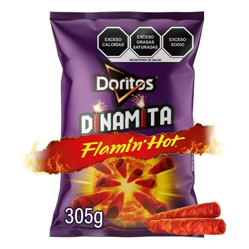 2 Pack Frituras Dinamita Flamin Hot Doritos Sabritas 305