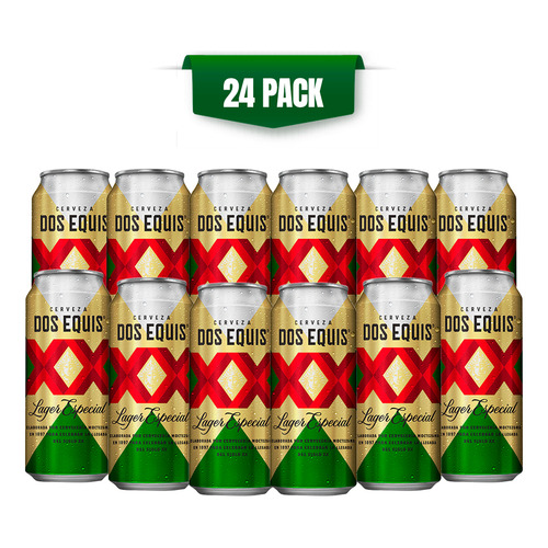 Cerveza Dos Equis Lager 24 Latas De 473ml