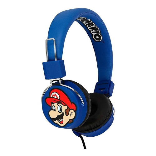 Audífonos Otl Super Mario Y Luigi Folding Headphones Color Azul